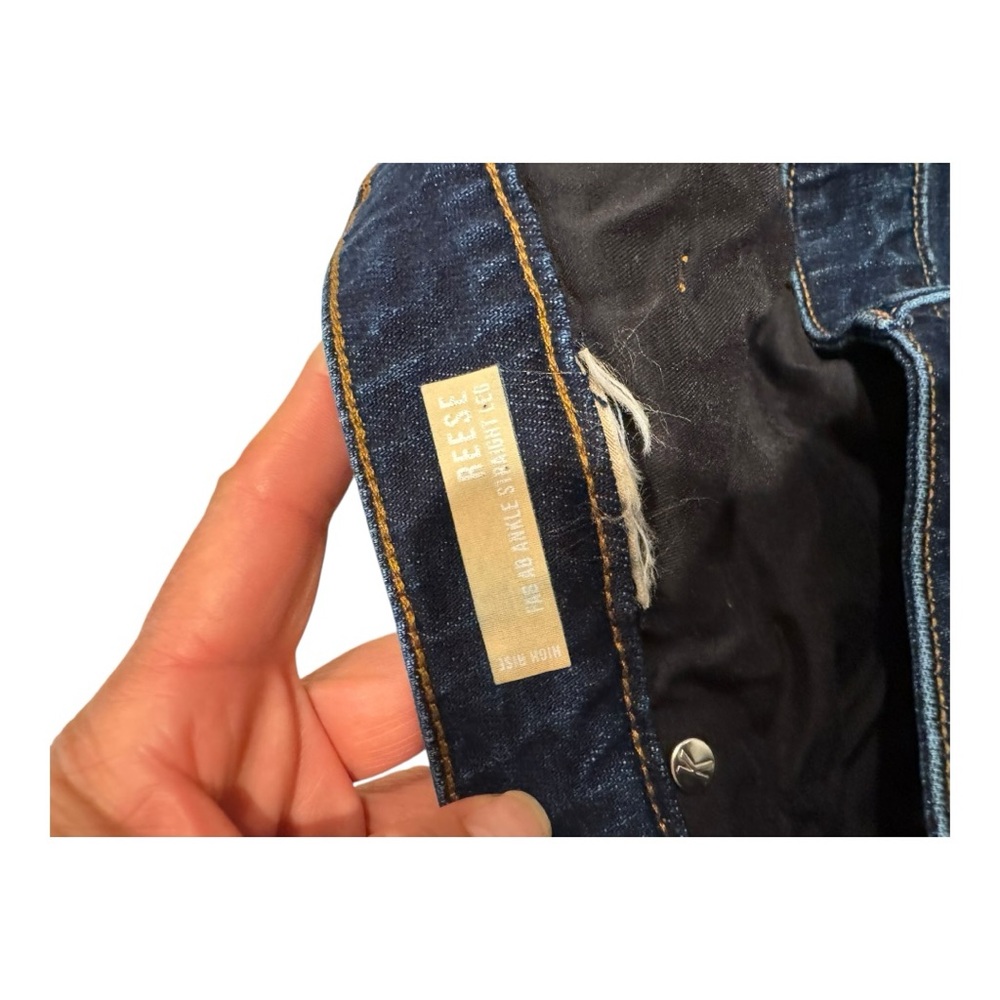 KUT From The Kloth Reese High Rise Ankle Straight Jeans Blue Size 10 - Picture 9 of 9